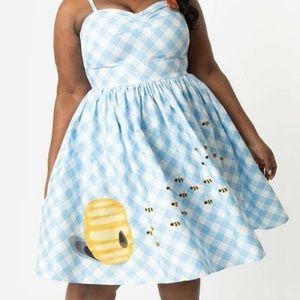 Unique Vintage Bumble Bee Dress